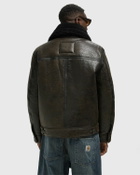 Samsøe & Samsøe X Schott SABOY JACKET Brown Mens Bomber Jacket