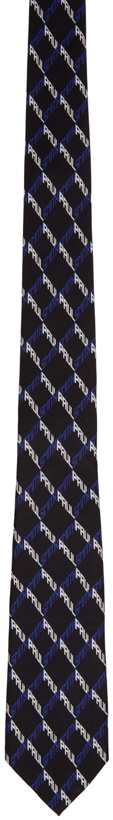 Photo: Paul Smith Black Silk Logo Tie