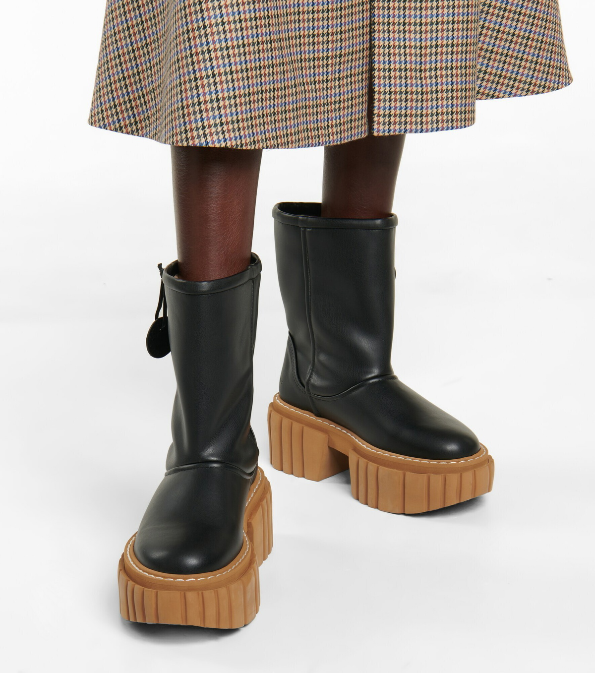 Stella McCartney Brown Leather Ankle Boots