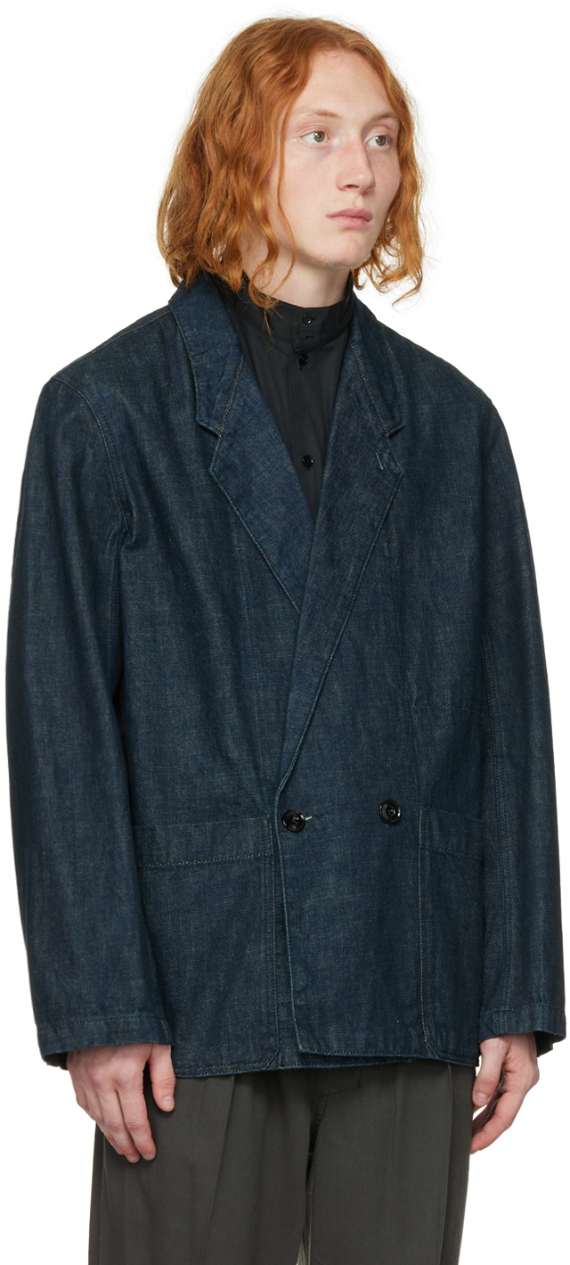 【関税込み】LEMAIRE ブルー Workwear テーラードジャケット Lemaire Indigo Workwear Blazer Lemaire