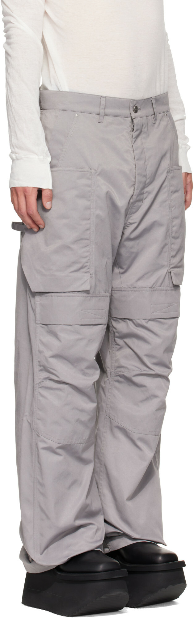 Rick Owens Gray Tower Stefan Cargo Pants
