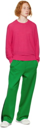 AMI Paris Pink Cotton Sweater