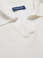 FRESCOBOL CARIOCA - Rino Cotton and Silk-Blend Polo Shirt - Neutrals