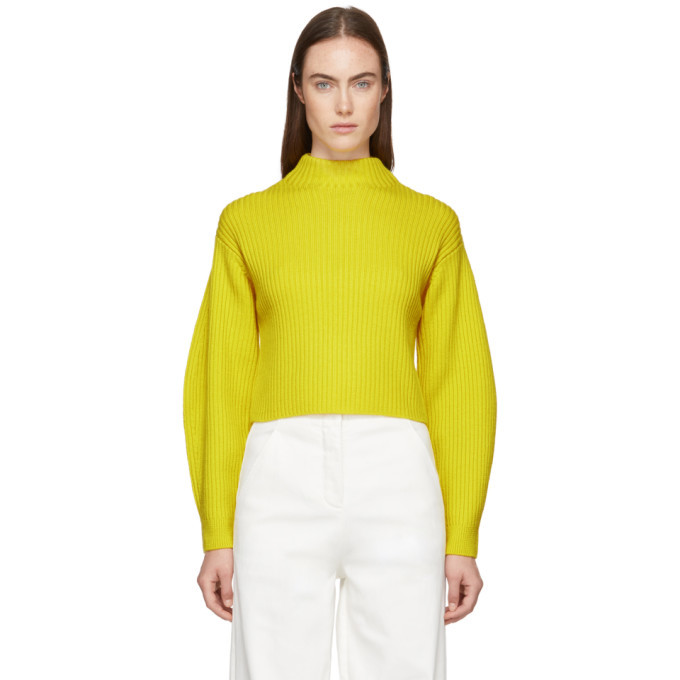 Photo: Tibi Yellow Structured Pullover Sweater