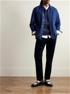 Polo Ralph Lauren - Brad Slim-Fit Pleated Cotton-Corduroy Suit Trousers - Blue