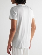 Nike Tennis - NikeCourt Advantage Slim-Fit Dri-FIT Mesh Half-Zip Tennis T-Shirt - White