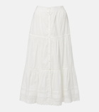 Poupette St Barth Ines broderie anglaise maxi skirt