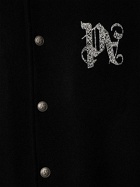 PALM ANGELS Monogram Wool Blend Varsity Jacket