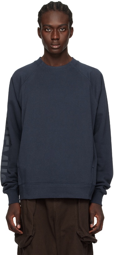 Photo: Jacquemus Navy Les Classiques 'Le Sweatshirt Typo' Sweatshirt