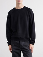 TOTEME - Cotton and Silk-Blend Jersey Sweater - Black