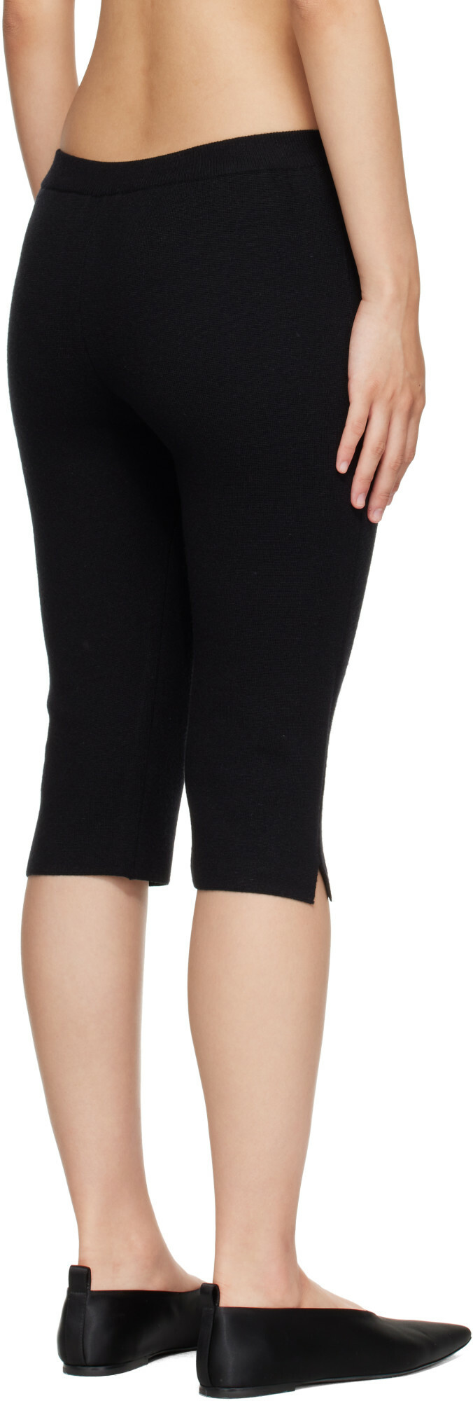 Nothing Written Black Wool Capris