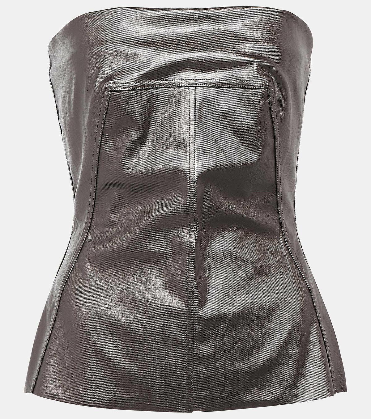 Rick Owens Lido coated denim corset