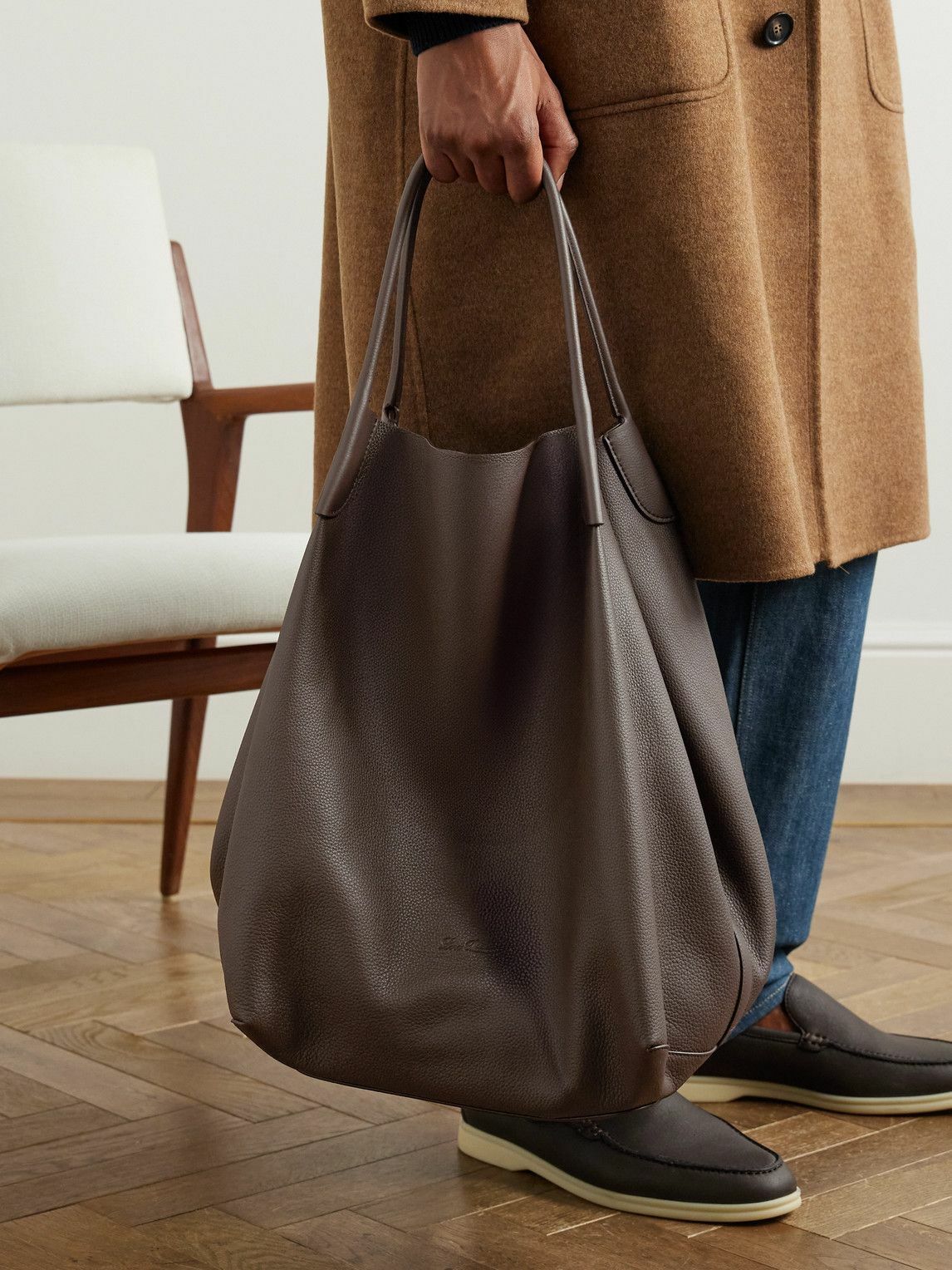 Loro Piana - Bale Extra-Large Full-Grain Leather Tote Bag