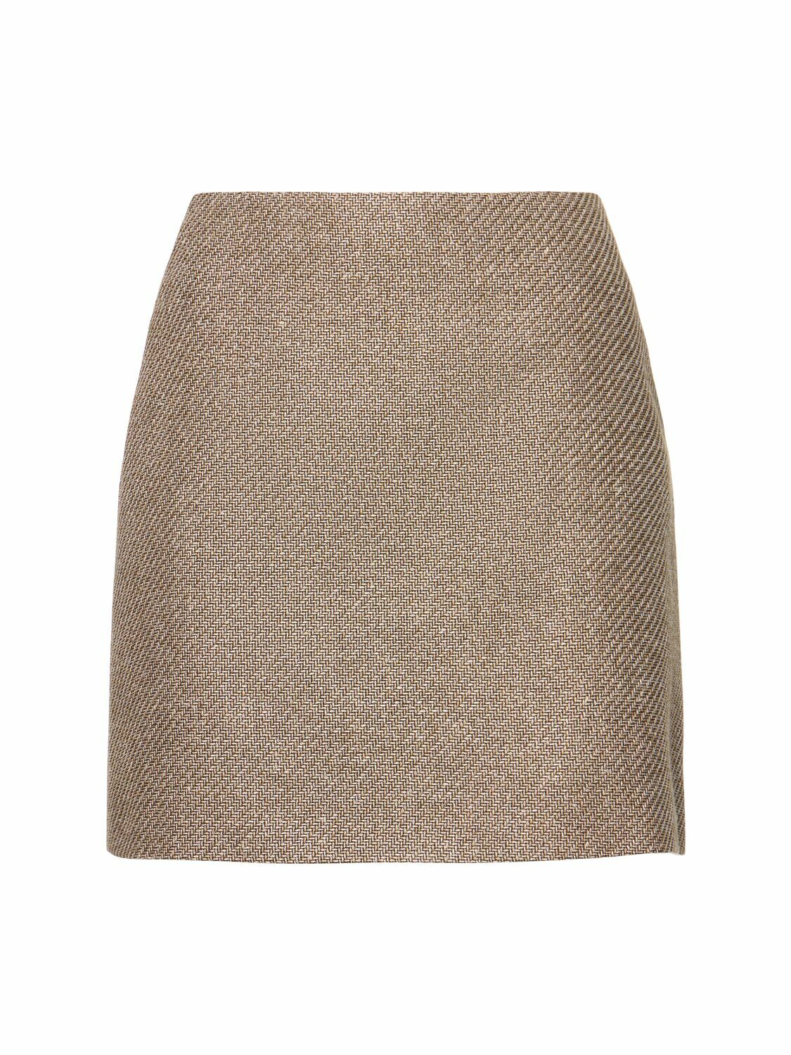 Blazé Milano Brown Crepe Novalis Skirt Blaze Milano