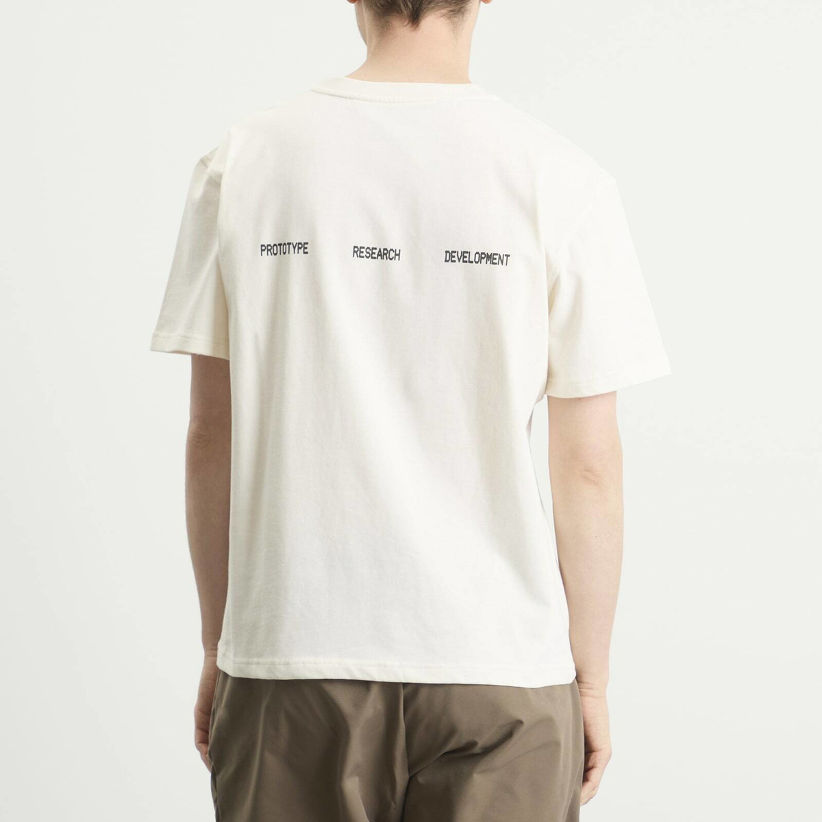 KA_YO_Prototype Men's Boxy Logo T-Shirt in Off White