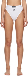 Marine Serre White Embroidered Briefs