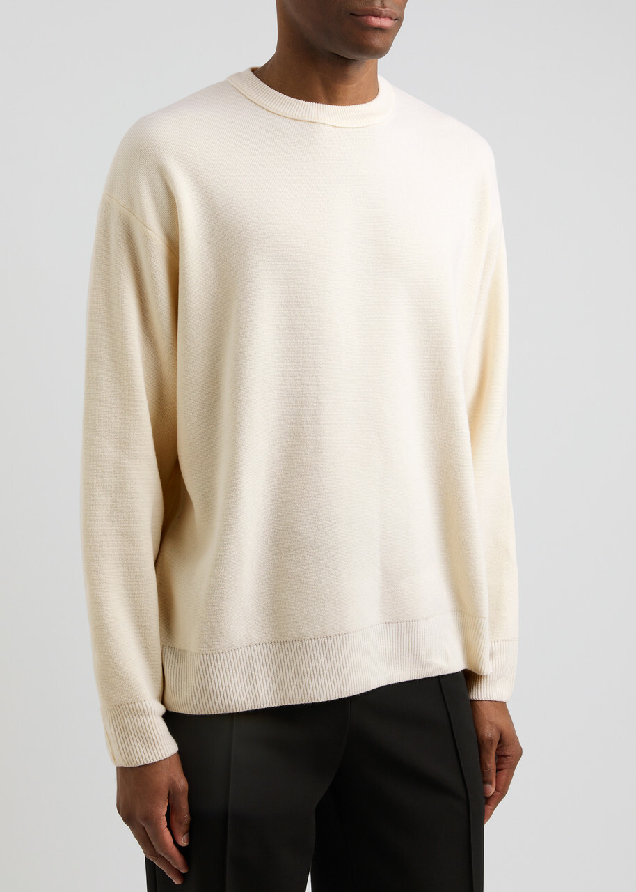 Wooyoungmi Side-split Wool Jumper Ivory