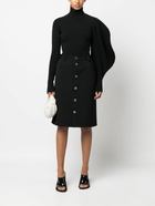 ALAÏA - Asymmetric Wool Blend Jumper