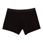 Versace Underwear Black Logo Tape Boxer Briefs