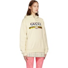 Gucci Off-White Sequin Logo Hoodie