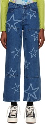 Brain Dead Blue Stars Jeans
