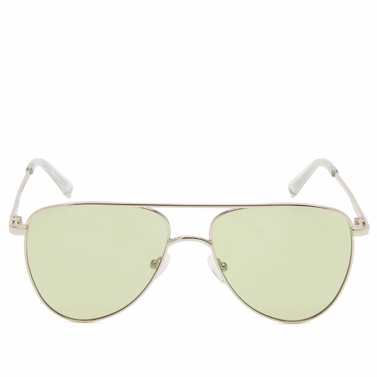 Le Specs The Duke Sunglasses in Silver/Sage Mono 