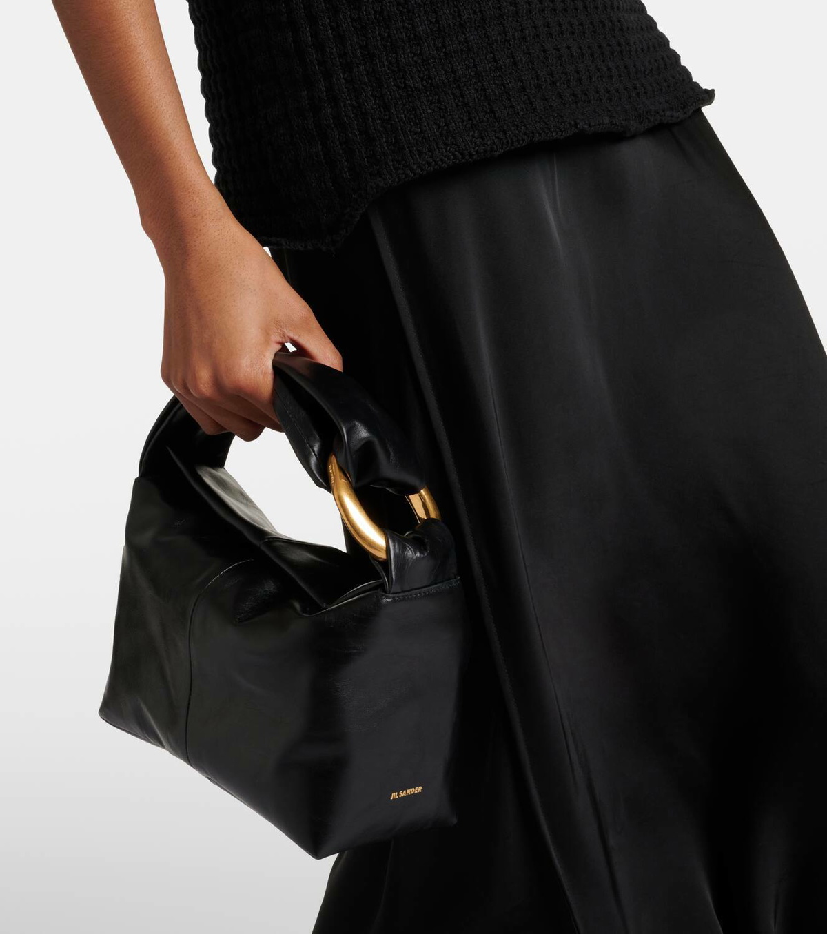 Jil Sander Tangle Rings Small leather shoulder bag Jil Sander