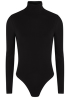 Alaïa Heart Cut-out Crepe Bodysuit Black