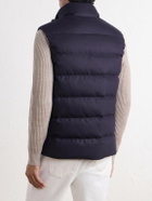 Slowear - Padded Wool and Cashmere-Blend Gilet - Blue