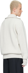 Rier White Utility Cardigan