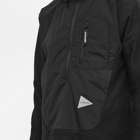 And Wander Men's Alpha Direct Popover Hoody in Black