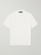 Polo Ralph Lauren - Logo-Embroidered Cotton and Linen-Blend Polo Shirt - White