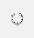 Spinelli Kilcollin Ombré sterling silver and 18kt yellow gold ear cuff with sapphires