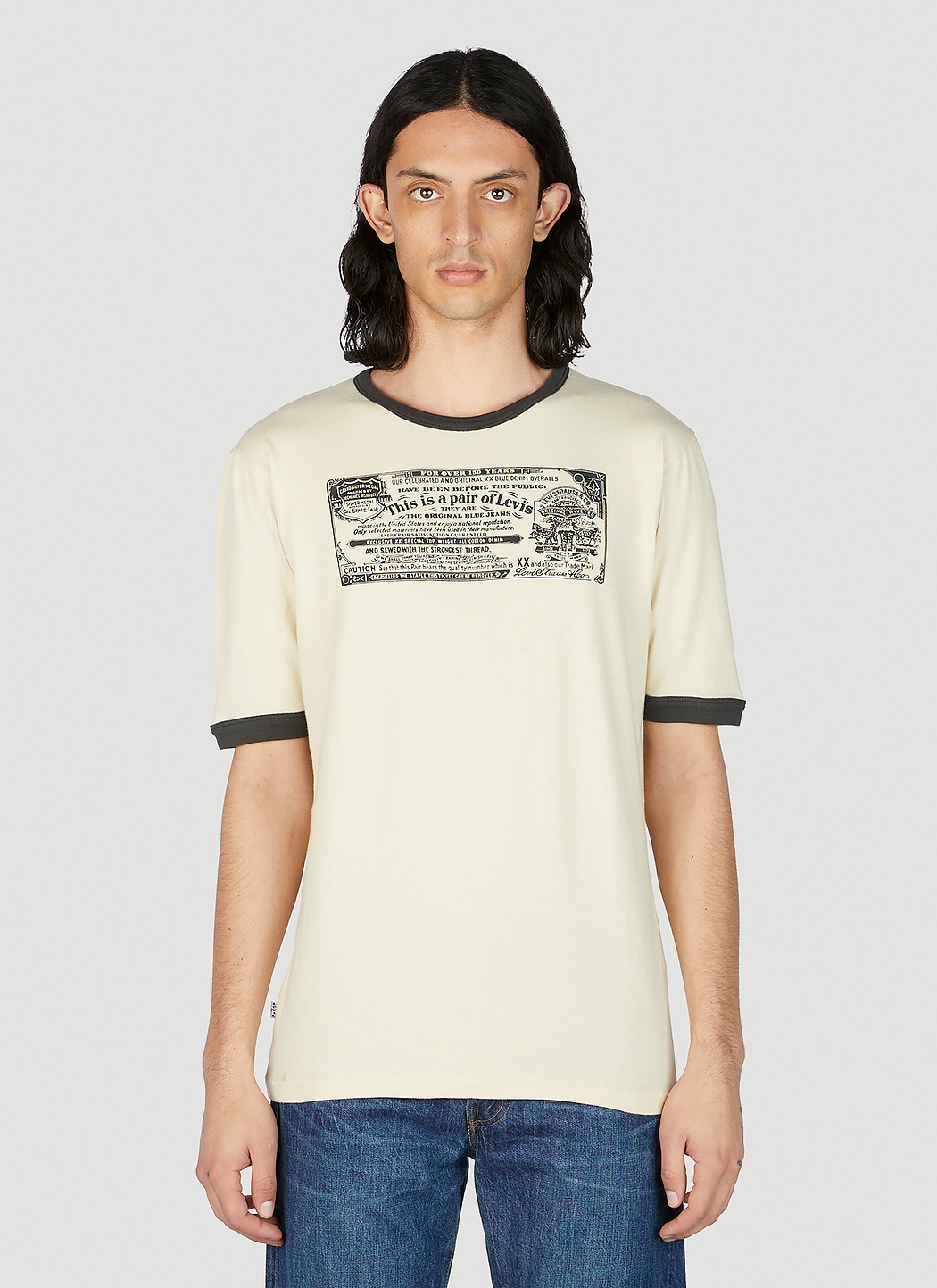 T-shirt Vintage Levi's LVC 1970s Ringer Tee - Taille XS - Neuf Avec étiquettes (SS23)