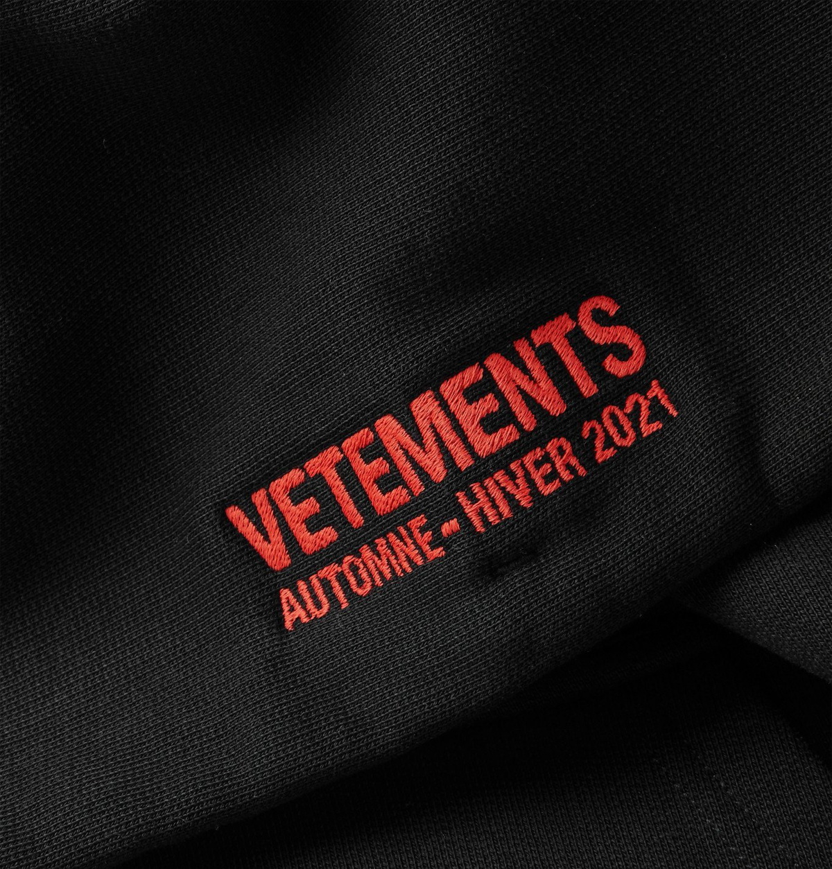 Vetements - Oversized Printed Fleece-Back Cotton-Blend Jersey Hoodie -  Black Vetements