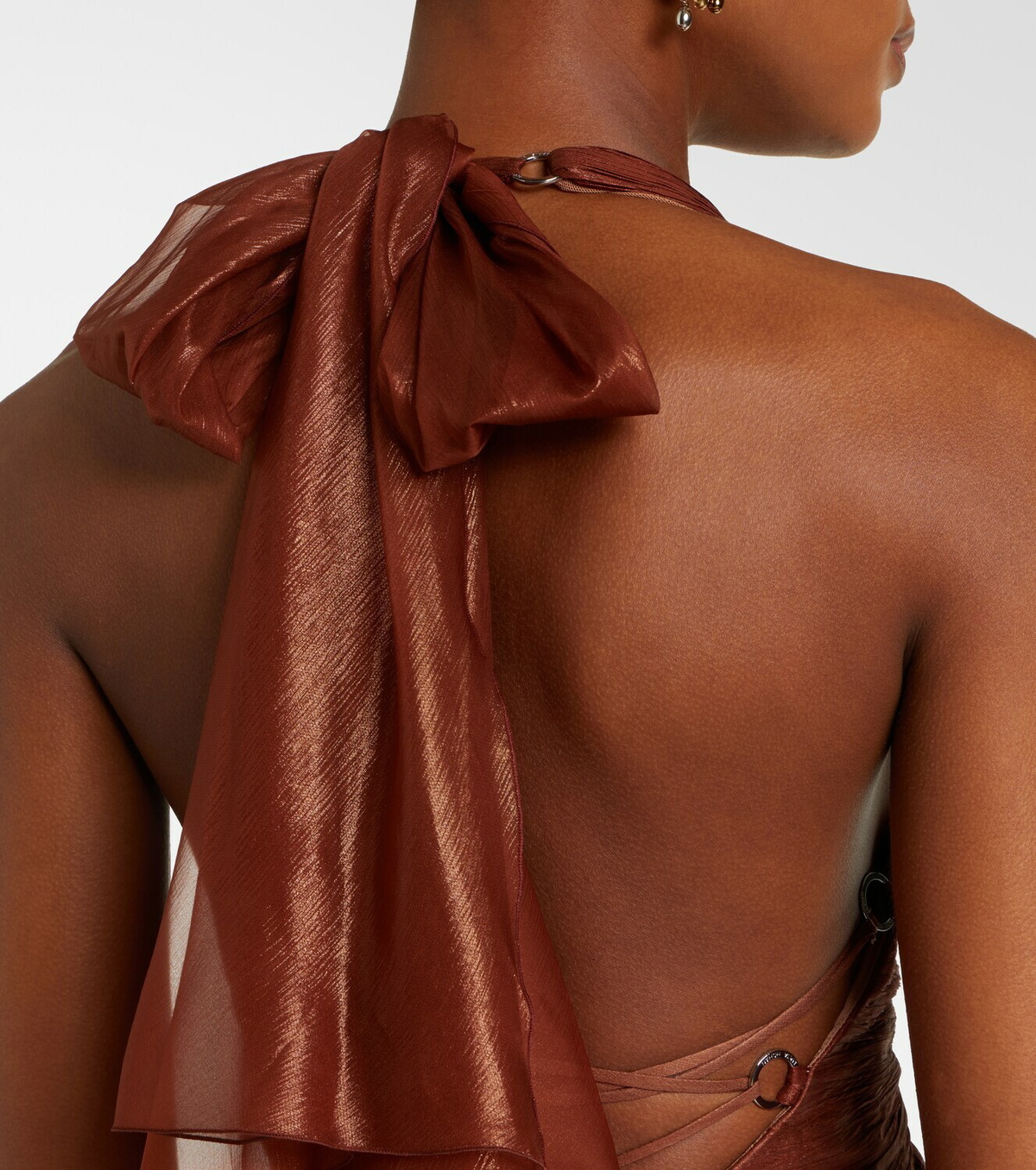 Maria Lucia Hohan Milagros halterneck silk muslin gown