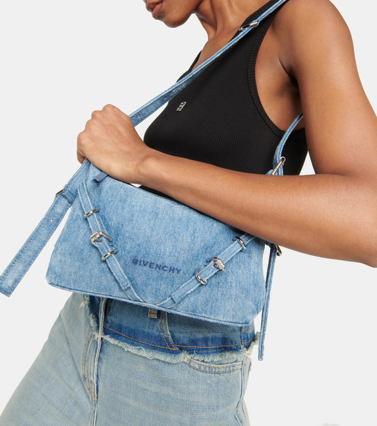 Givenchy Voyou Mini denim shoulder bag Givenchy