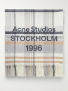 Acne Studios - 1996 Fringed Checked Wool Scarf