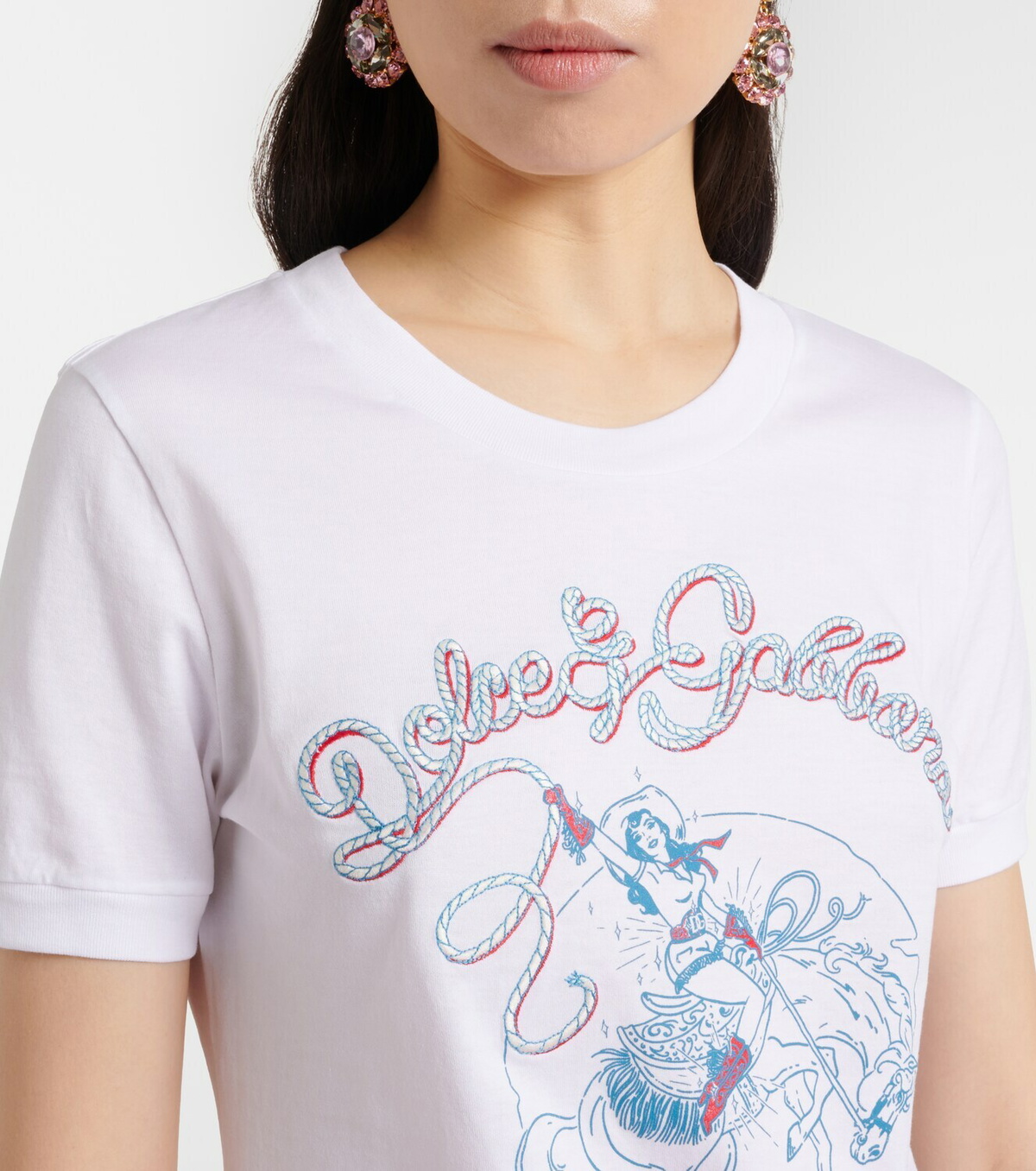 Dolce&Gabbana Printed cotton jersey T-shirt