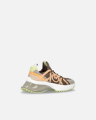 Pinko Slip On Ariel Sneakers With Suede Military/Apricot