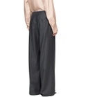Róhe Gray Relaxed Soft Wool Trousers