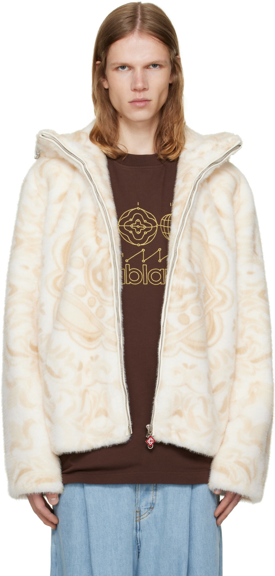 Casablanca White Futuro Laurel Track Jacket Casablanca