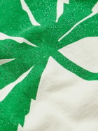 Gallery Dept. - Weed Glittered Cotton-Jersey T-Shirt - Green