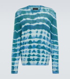 Amiri - Tie-dye cashmere and wool sweater