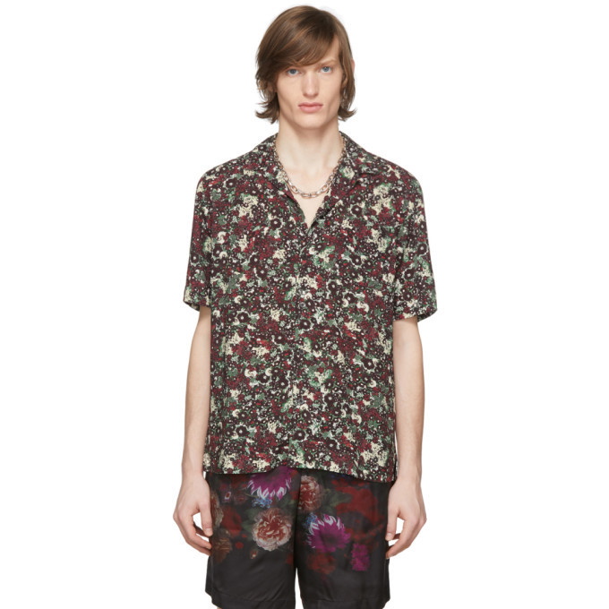 Photo: Dries Van Noten Burgundy Floral Carltone Shirt