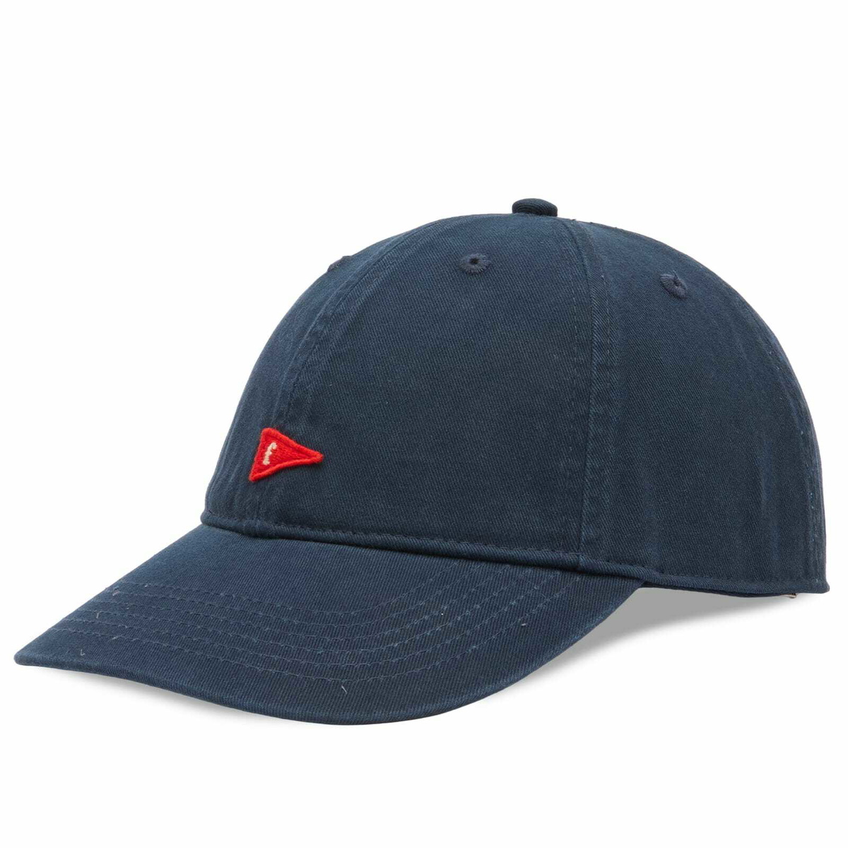 Foret Men's Flag Washed Cap in Navy 
