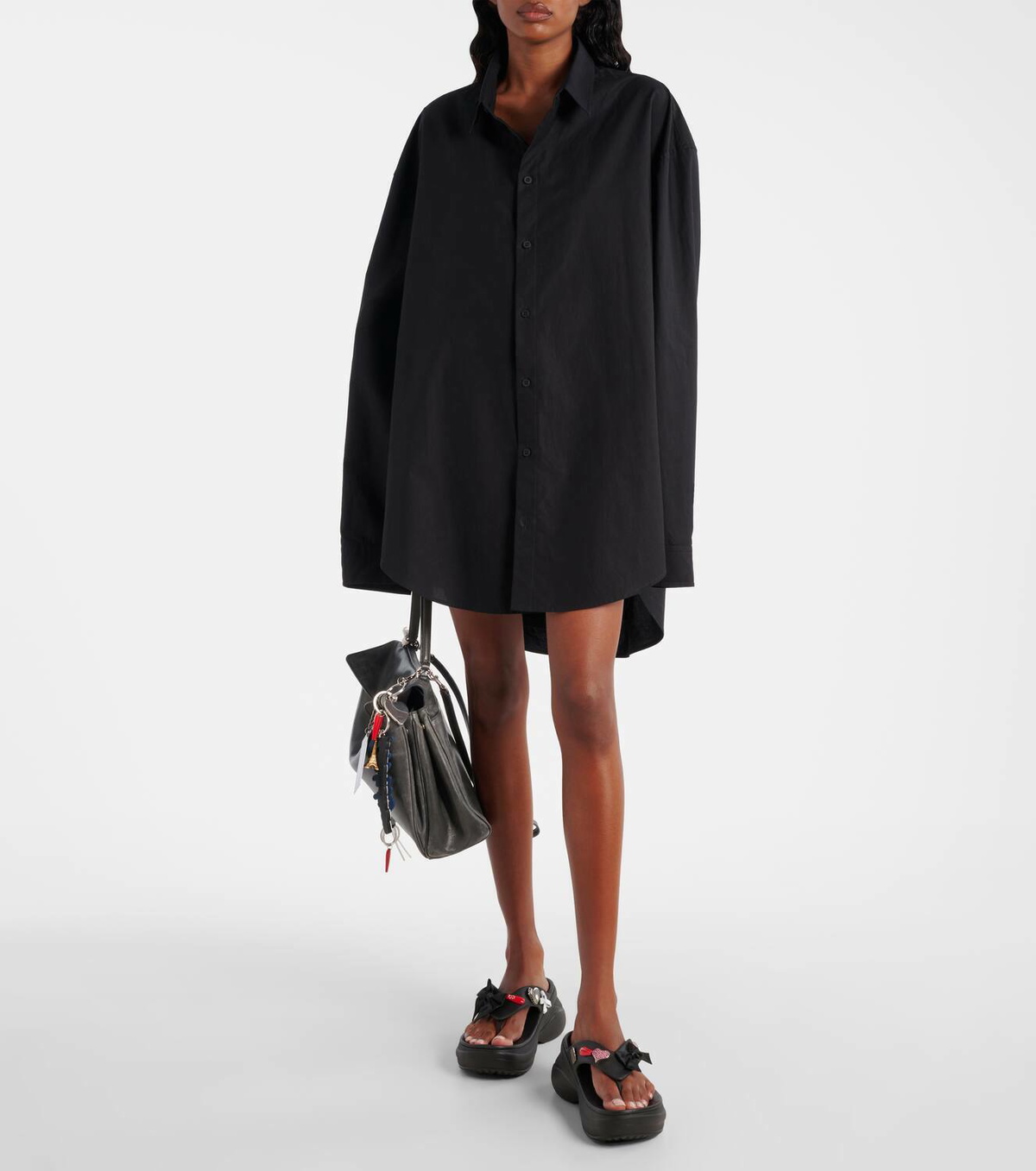 Balenciaga x Crocs Jibbitz platform thong sandals