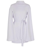 Safiyaa Harper caped stretch-jersey top