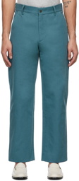 Bode Blue Twill Trousers