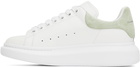 Alexander McQueen White & Green Oversized Sneakers